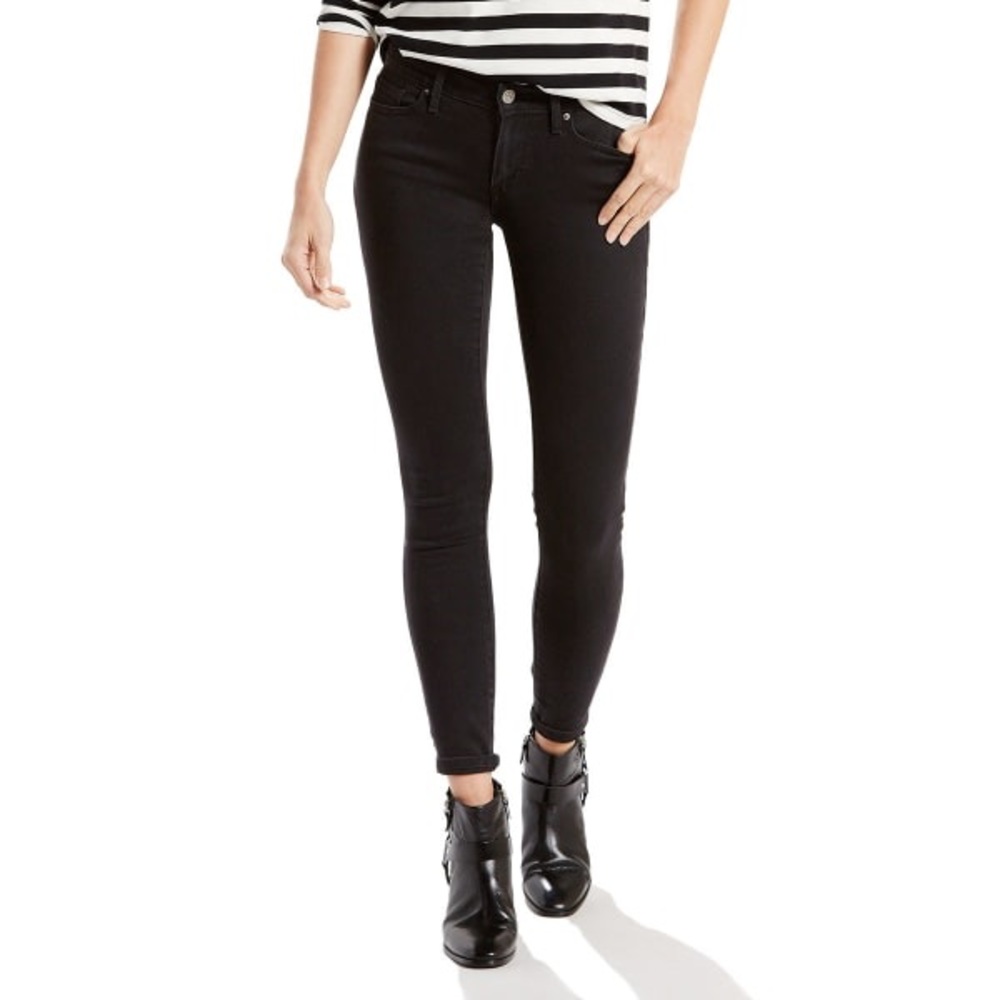 Levi’s black 711 mid rise